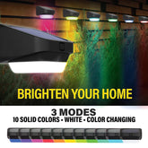 Outdoor Solar Powered Wall Sconce Light Lamp